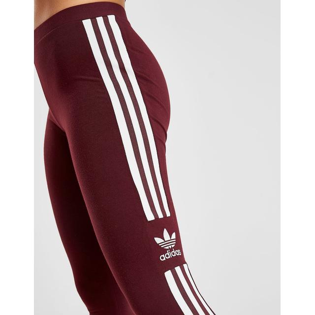 adidas 3 stripe leggings maroon