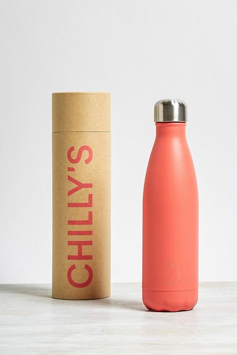 Chillys Peach 500ml Stainless Steel Water Bottle Pink At Urban Outfitters From Urban Outfitters On 21 Buttons