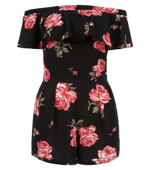 cameo rose floral playsuit