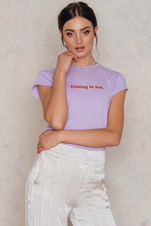 Coming In Hot Tee Purple