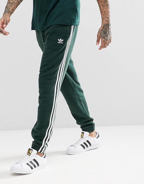 Adidas Originals Adicolor 3-stripe Joggers In Green Cx1898