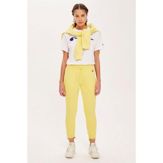 yellow jogging bottoms