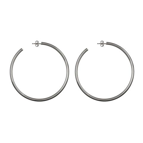 Pendientes Aro Fino Grande Plata