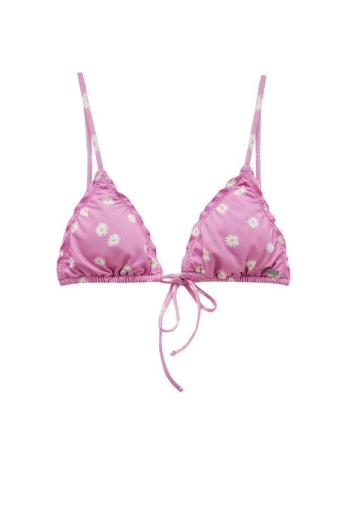 Top Bikini Margaritas Rizo - Poliéster Reciclado (al Menos 50%)