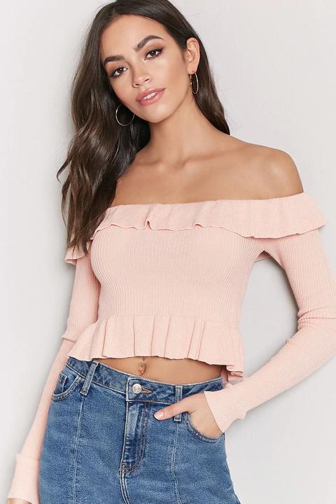 Crop Top Con Scollo Omerale from Forever 21 on 21 Buttons
