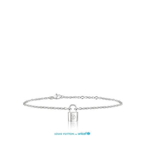 Louis Vuitton Unicef Sterling Silver Lockit Lanyard Bracelet