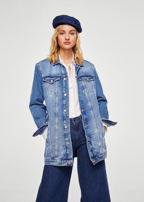 Oversized-jeansjacke