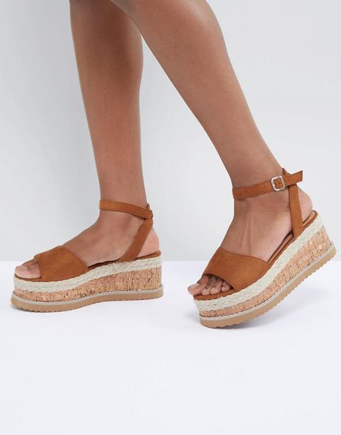 Sandalias De Alpargata Con Plataforma De Boohoo