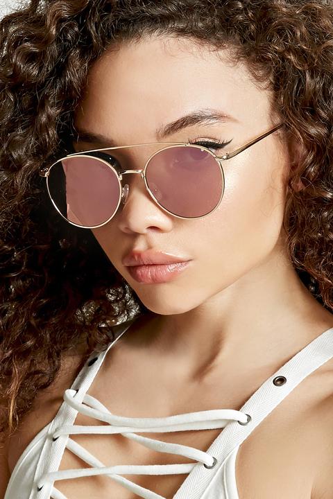 High-polish Round Sunglasses