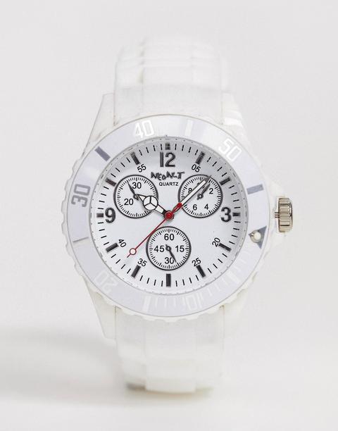 Neont - Orologio Con Cinturino In Silicone Bianco - Bianco