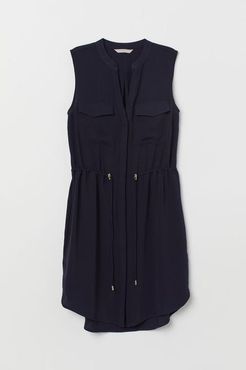 H & M - Abito Con Coulisse - Blu