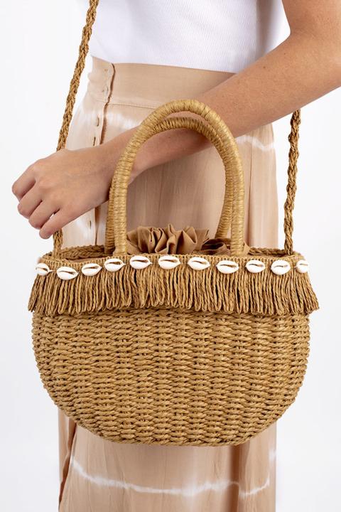 Bolso Rafia Conchas