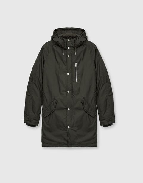 Parka Lungo Con Cappuccio