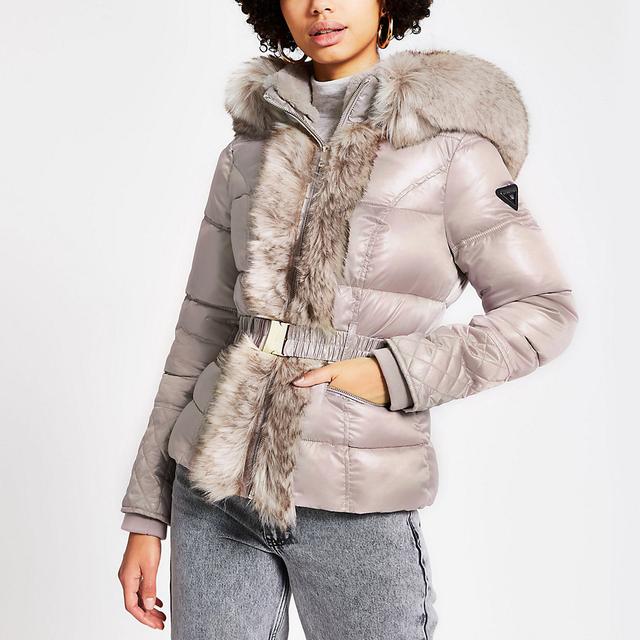 short jacket with fur hood