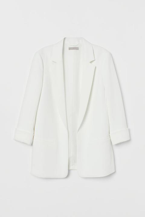 Crêpe Jacket - White