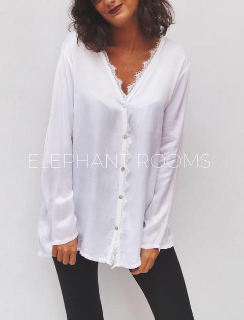 Blusa Encaje Blanca