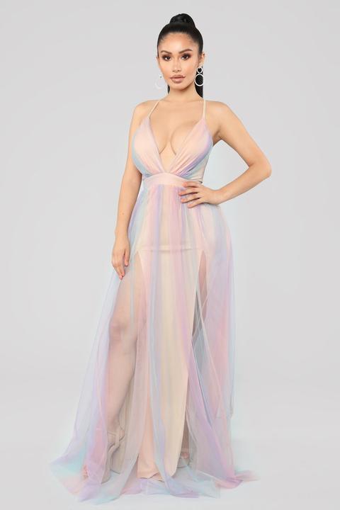 multicolor maxi dress