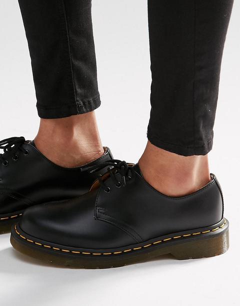 Dr Martens - 1461 Gibson - Scarpe Piatte Con 3 Paia Di Occhielli - Nero
