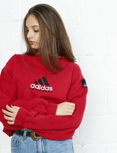 Coruc Red Vtg Adidas Sweatshirt