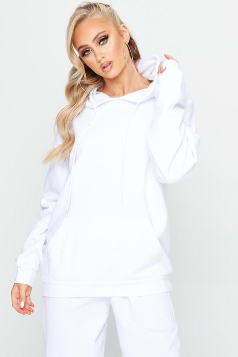 White Basic Hoodie , White