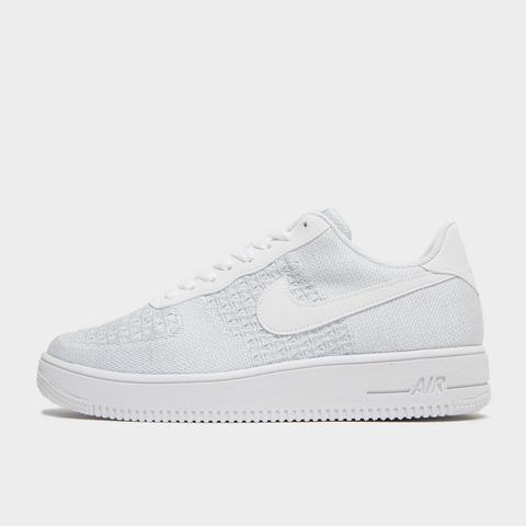 white nike air force 1 flyknit 2.0