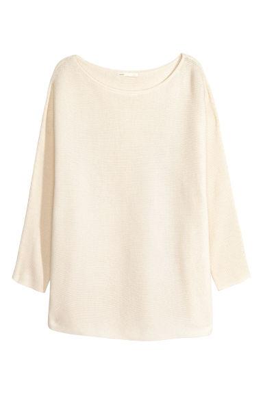 H & M - Pullover A Coste - Bianco