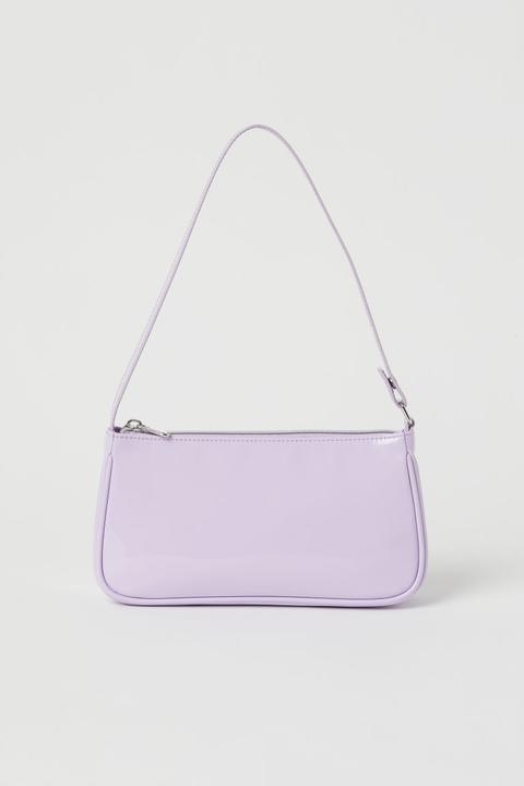 Patent Handbag - Purple