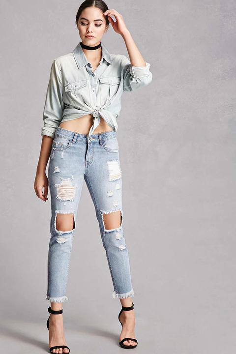 Destroyed Boyfriend Jeans