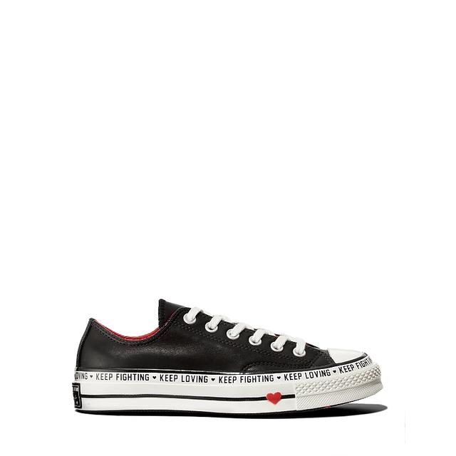 chuck taylors with heart