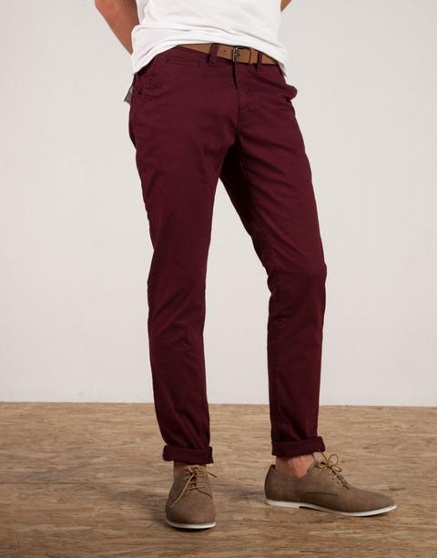 Pantalón Chino Vino