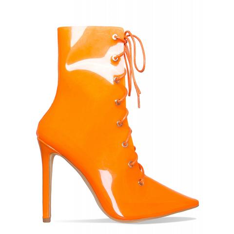 orange clear shoes