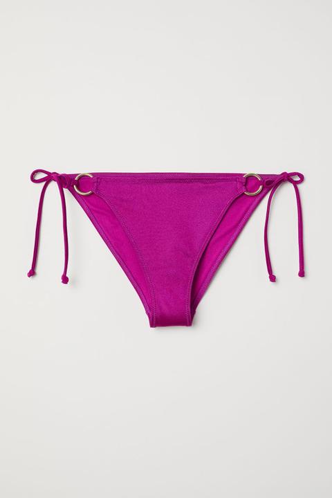 Braga De Bikini De Anudar - Púrpura