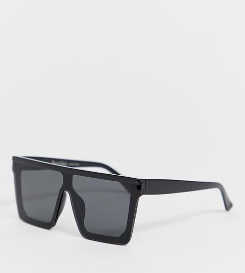 Bershka Straight Top Sunglasses In Black