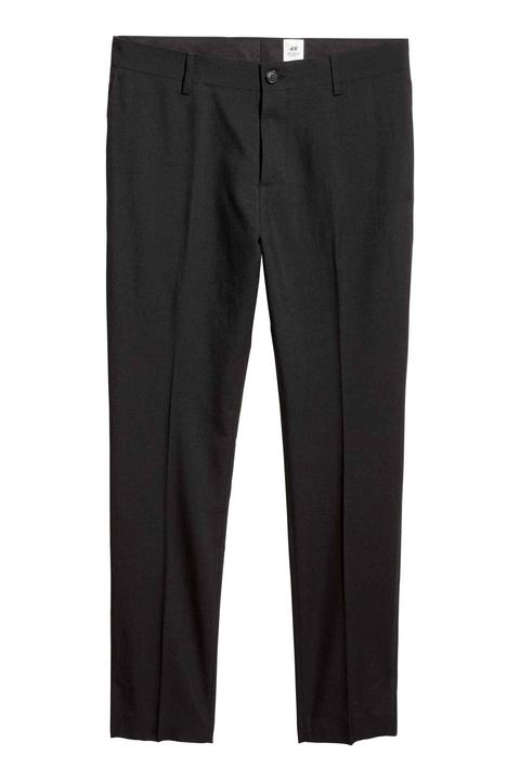 Pantalón De Traje En Lana