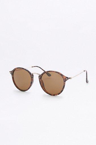 Preppy Stillwater Tortoiseshell Metal Sunglasses - Womens One Size