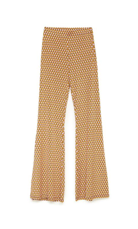 Pantalón Flare Print Retro