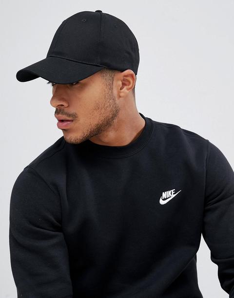 Asos Design Baseball Cap In Black