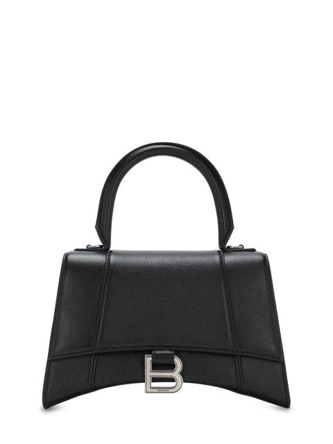 Sm Hourglass Grained Leather Bag