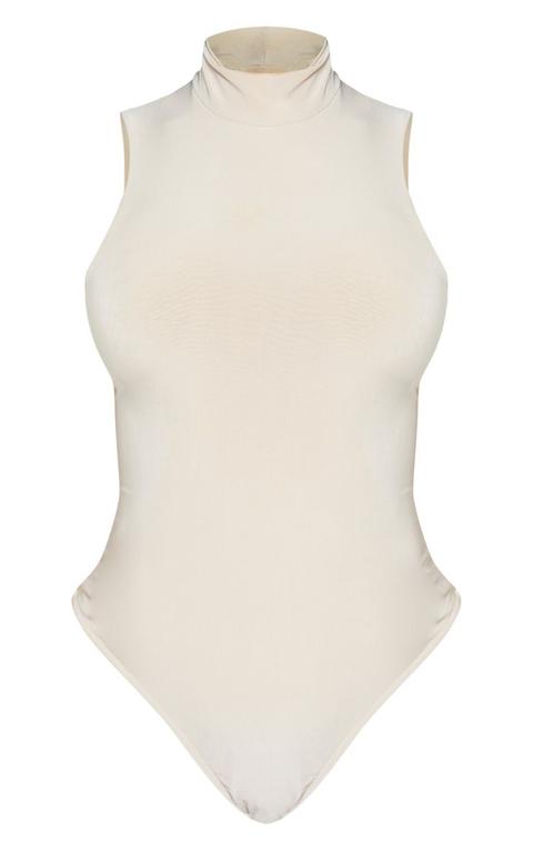 Slinky High Neck Sleeveless Bodysuit