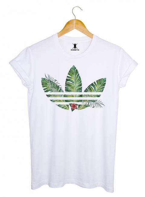 Camiseta Tropical Sport Blanca De Iconeta | Buylevard