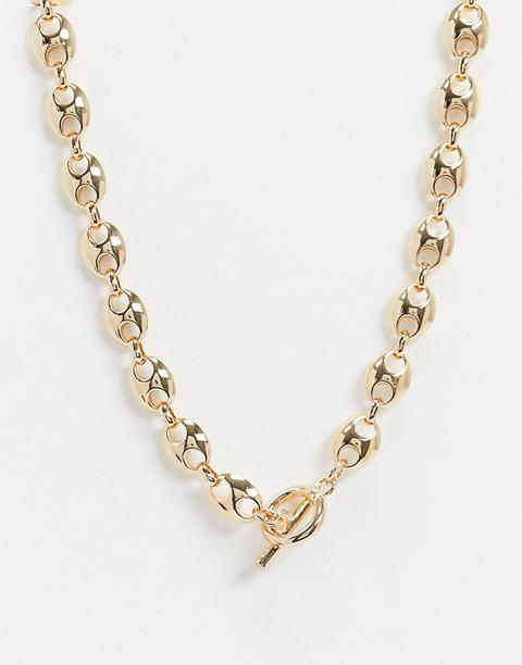 Weekday Chunky Link Necklace In Gold