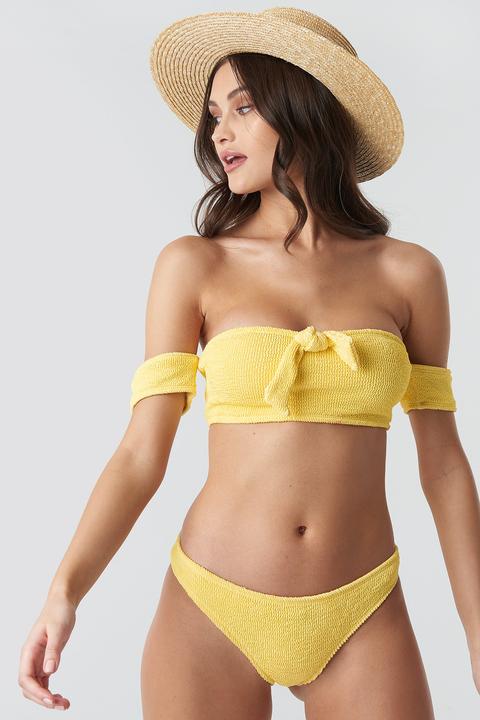 Smocked Bikini Bottom Yellow
