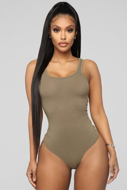 Elaina Bodysuit - Olive