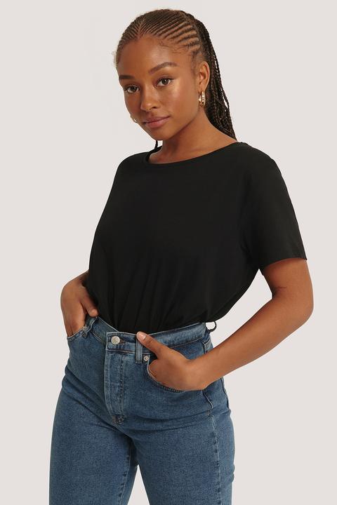 Na-kd Basic Basic Oversized Tee - Black