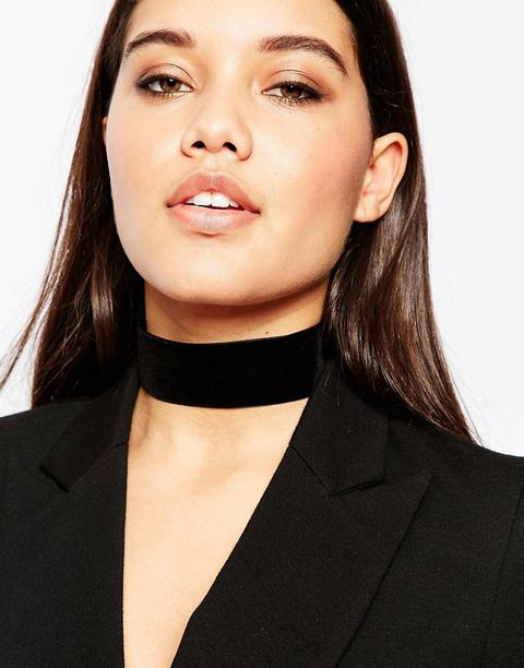 Asos Night Velvet Choker Necklace