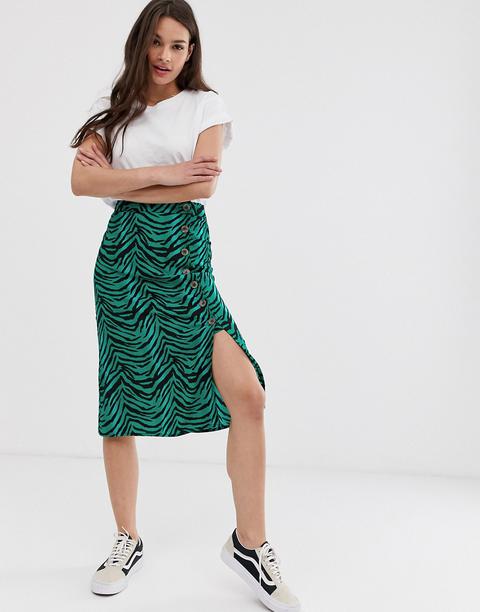 Green 2025 zebra skirt