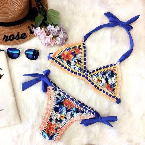 Karl Crochet Trim Bikini
