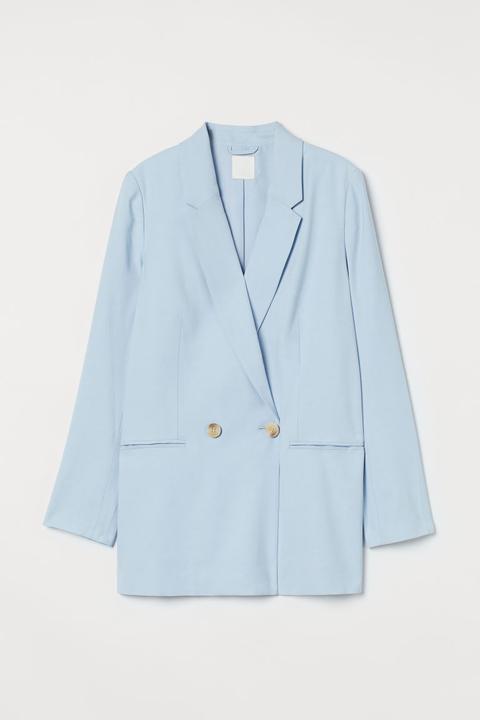 Double-breasted Blazer - Blue