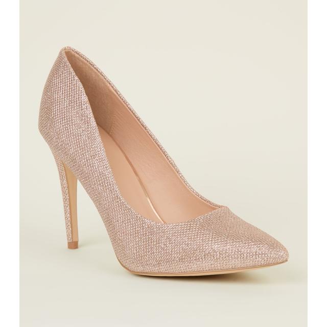 rose gold shoes new look