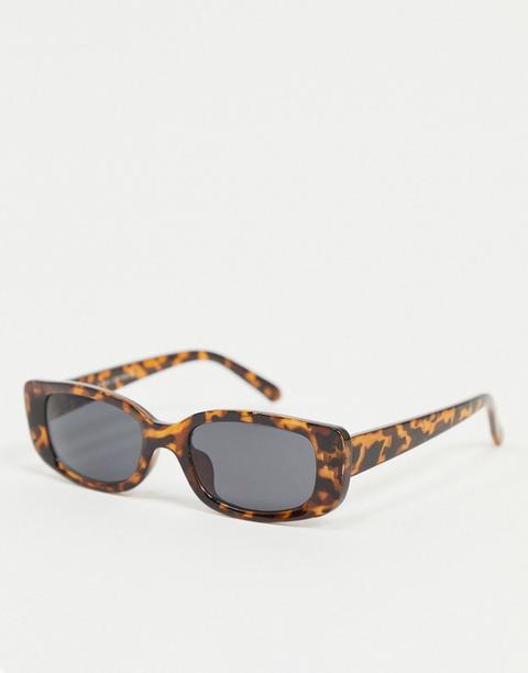 Bershka - Lunettes De Soleil Ovales - Écaille De Tortue-marron